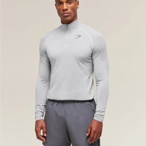 Gymshark Light Gray Long Sleeve Tee
